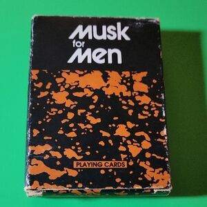 Vintage Musk for Men Playing Cards